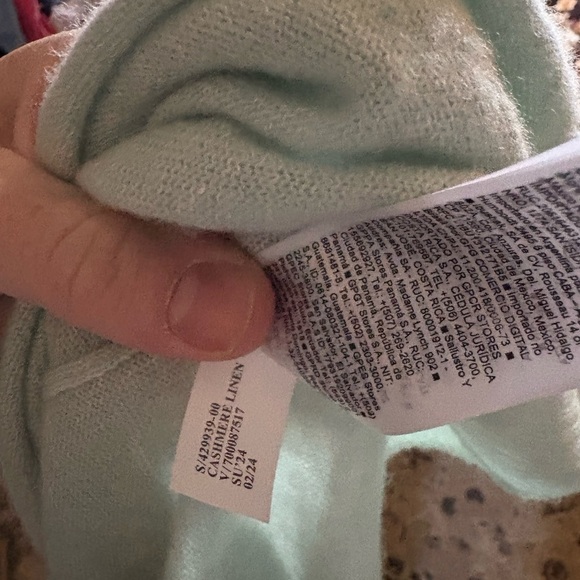 banana republic mens cashmere linen crewneck sweater - Picture 5 of 5